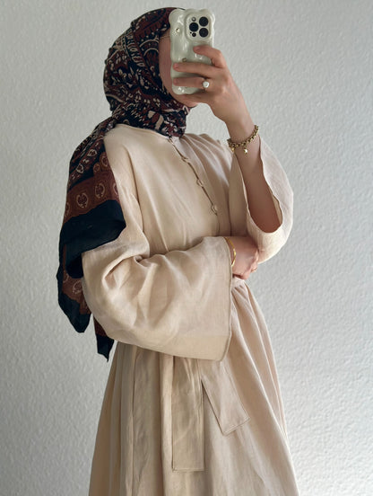 Bohème Kleid - Beige