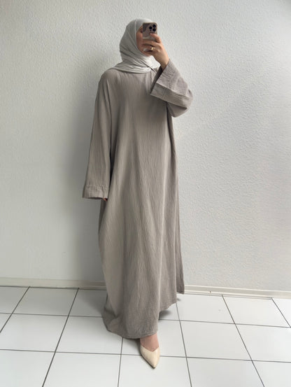Musselin Nayra Abaya - Beige