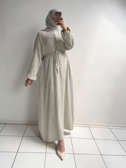 Musselin Sorel Abaya - Beige
