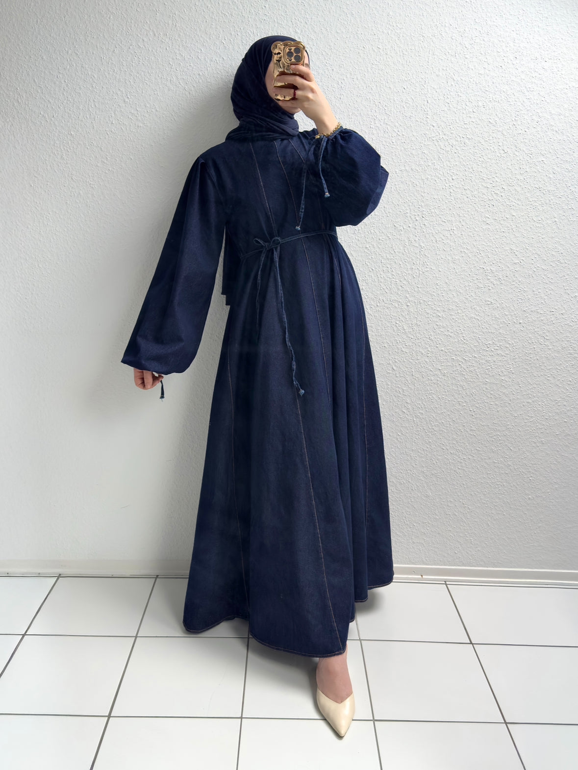 Cotton Jeans Kleid