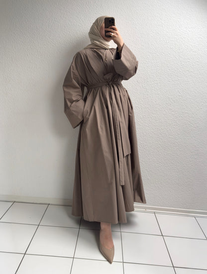 Cotton Abaya - Nerz