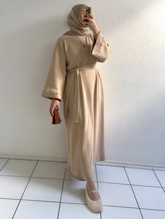 Mova Basic Kleid - Beige