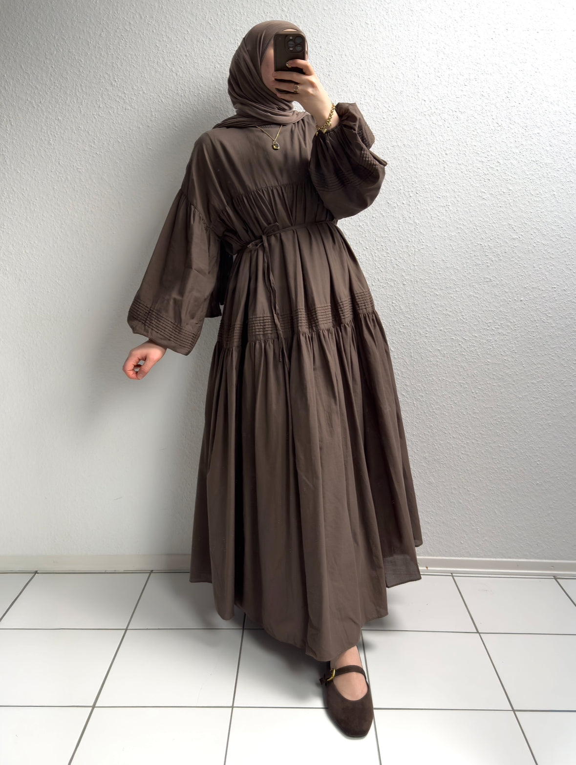 Daisy Cotton Kleid - Braun