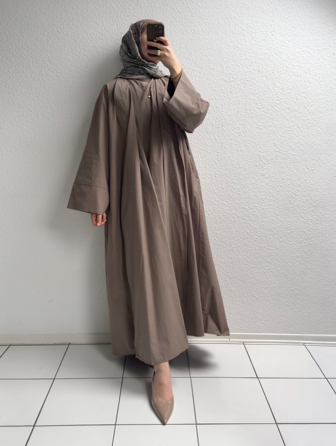 Cotton Abaya - Nerz