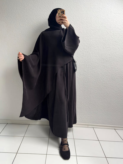 Zaya Cupro Abaya - Schwarz