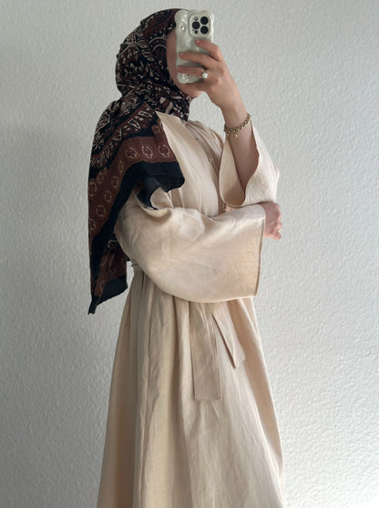 Bohème Kleid - Beige