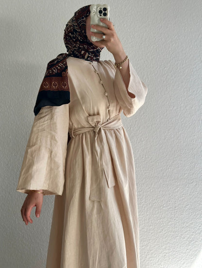 Bohème Kleid - Beige