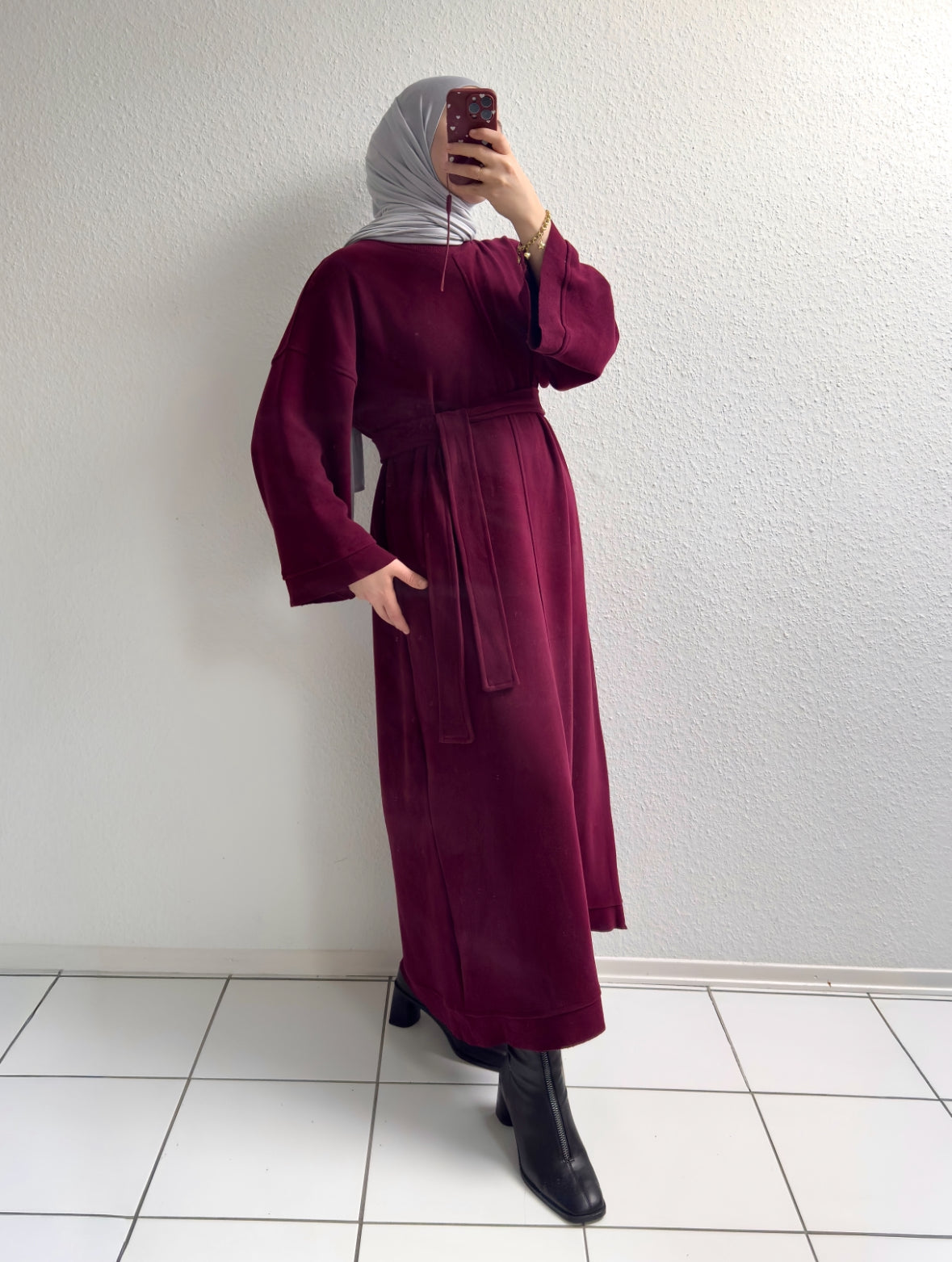 Mova Basic Kleid - Bordeaux