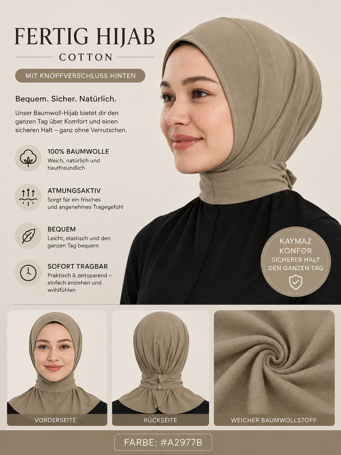 Cotton Fertig Hijab