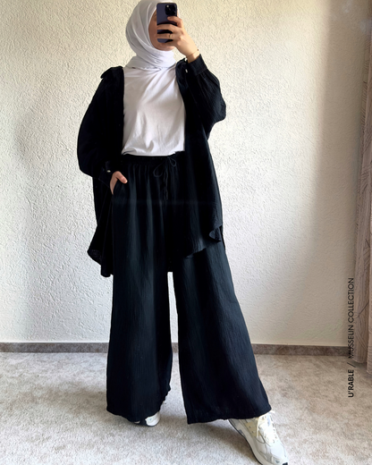 Weite Musselin Hose