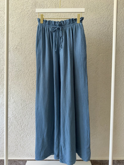 Weite Musselin Hose