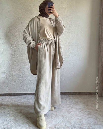 Weite Musselin Hose