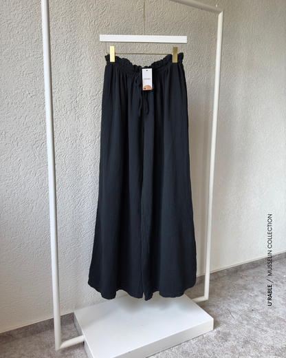 Weite Musselin Hose