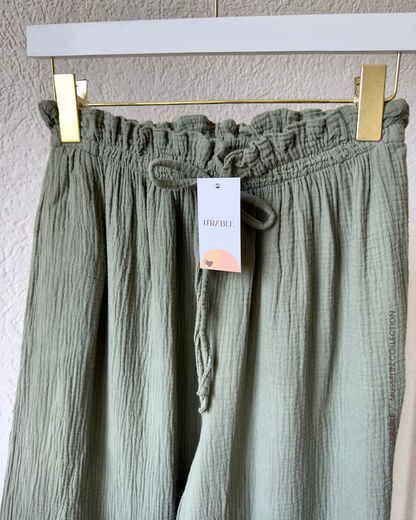 Weite Musselin Hose