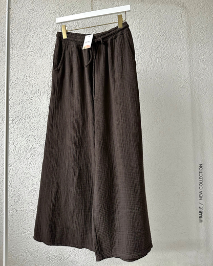 Weite Musselin Hose
