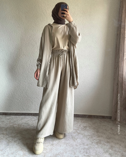 Weite Musselin Hose