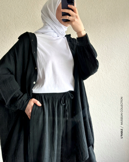 Weite Musselin Hose