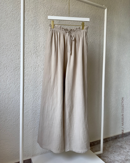 Weite Musselin Hose